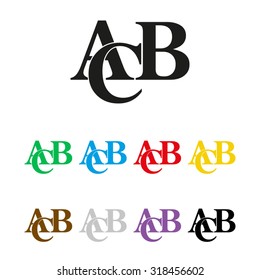  symbols heap of alphabet  - vector icon