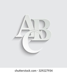 symbols heap of alphabet -  vector icon