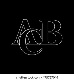symbols heap of alphabet  - white vector icon