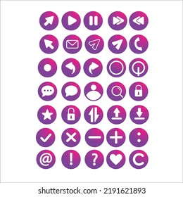 symbols or icon vectors set