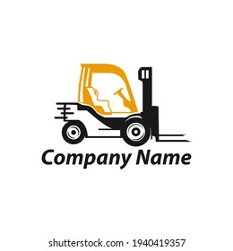 symbols, icons, silhouettes, forklift illustrations for rental companies - logo.EPS 10