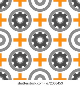 Symbols improvement. Seamless pattern. Abstract background for wallpaper and paper. Vector illustration. 
