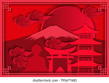 桜 富士山 のイラスト素材 画像 ベクター画像 Shutterstock