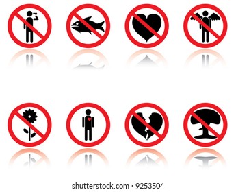 Symbols - jokes. Vector illustration.