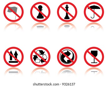 Symbols - jokes. Vector illustration.