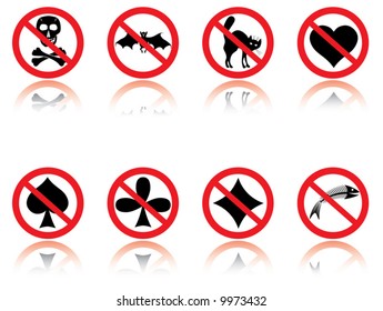 Symbols - jokes. Vector illustration.
