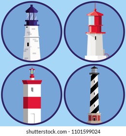 Symbols of lighthouses