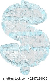 Symbols made of ice. symbol