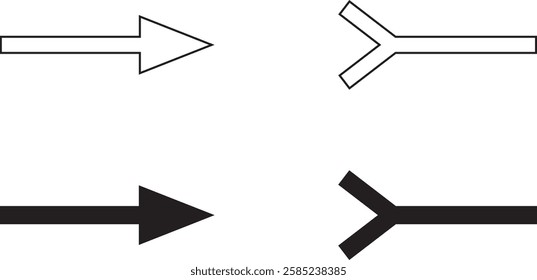 symbols for male and female connector pins set