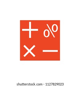 symbols of mathematics colored icon. Element of school icon for mobile concept and web apps. Detailed symbols of mathematics icon can be used for web and mobile. Simple icon