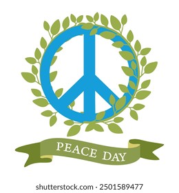 SYMBOLS OF PEACE, DOVES, GLOBE, AND WORLD PEACE DAY