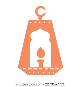 Symbols of Ramadan Mubarak, Hanging Gold Lanterns, arabic lamps, lanterns moon, lantern element, star, art, vector and illustration