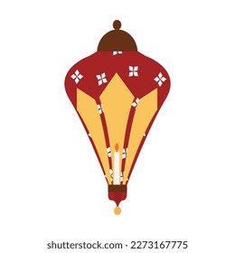 Symbols of Ramadan Mubarak, Hanging Gold Lanterns, arabic lamps, lanterns moon, lantern element, star, art, vector and illustration
