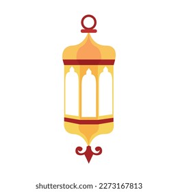 Symbols of Ramadan Mubarak, Hanging Gold Lanterns, arabic lamps, lanterns moon, lantern element, star, art, vector and illustration