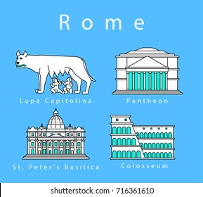 Symbols of Rome.