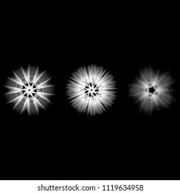 Symbols of sacred geometry, depict fundamental aspects of space and time.Flower of life symbol variations