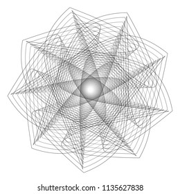 Symbols of sacred geometry, depict fundamental aspects of space and time.Flower of life symbol variations