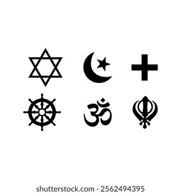 symbols of several religions in the world