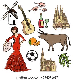 Symbols and sign of Spain