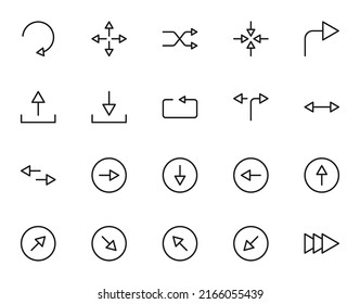 Símbolos, signos, interfaz y concepto de internet. Colección de iconos simples de varios iconos adecuados para aplicaciones, sitios web, artículos, etc 