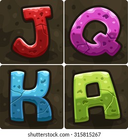 Símbolos para juego de tragamonedas. Ilustración del vector
