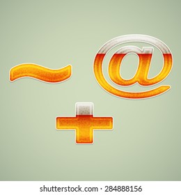 Symbols stylized beer
