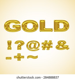 Symbols stylized gold 