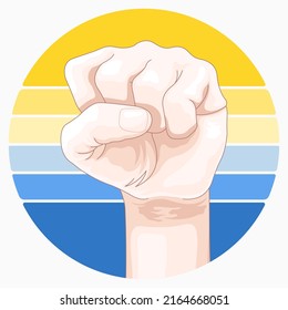 Symbols of support for Ukrainian war victims vector illustration Call for help and peace for Ukrain