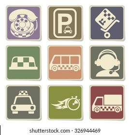 Symbols of taxi services