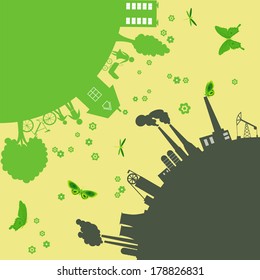 symbols of urban lifestyles. Vector illustration