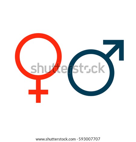 symbols of Venus and Mars. marking man and woman. gender. vector illustration.