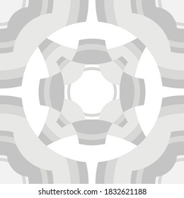 Symetrical classic Pattern tiles in grey tone
