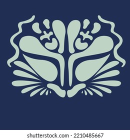 Symmetric association pattern zoo face