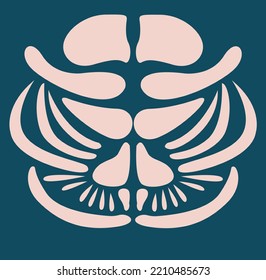 Symmetric association pattern zoo face