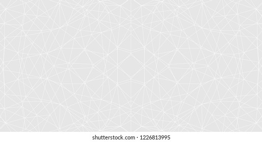 Symmetric background of geometric facets. Modern gray and white vector pattern.