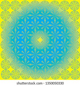 symmetric background vector colored with green,yellow,blue 