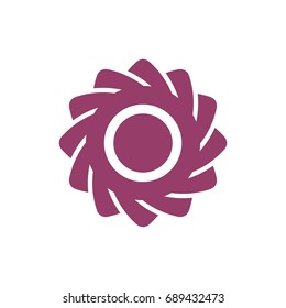 Symmetric Circular Modern Flower