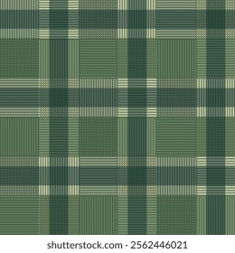 Symmetric crossed line squares plaid pattern