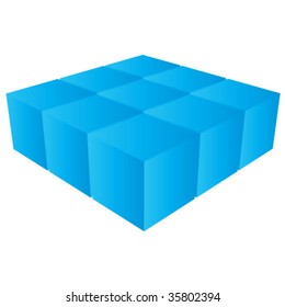 Symmetric cube shapes
