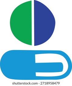 Symmetrische Design Farbe voll Vektor-Logo mit Zentrum abstrakte Kunst kreative schöne saubere Bild. 