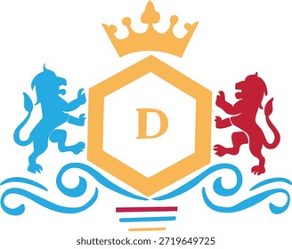 Symmetrische Design Farbe voll Vektor-Logo mit Zentrum abstrakte Kunst kreative schöne saubere Bild. 
