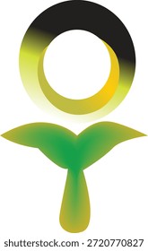 Logotipo de Vector completo de color de diseño simétrico con centro de arte abstracto creativo hermosa Imagen limpia. 