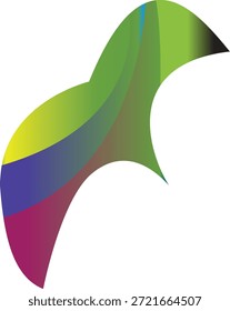Symmetric design colour full vector logo with centre abstract art creative beautiful clean image. 