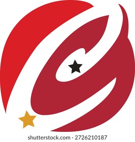 Logotipo vetor completo de cor de design simétrico com arte abstrata central criativa bela imagem limpa. 