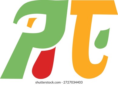 Logotipo vetor completo de cor de design simétrico com arte abstrata central criativa bela imagem limpa. 