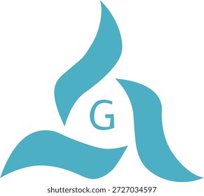 Logotipo vetor completo de cor de design simétrico com arte abstrata central criativa bela imagem limpa. 
