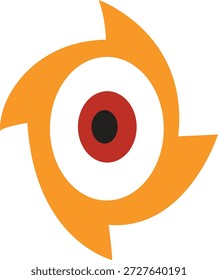 Logotipo vetor completo de cor de design simétrico com arte abstrata central criativa bela imagem limpa. 