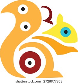 Logotipo de Vector completo de color de diseño simétrico con centro de arte abstracto creativo hermosa Imagen limpia. 