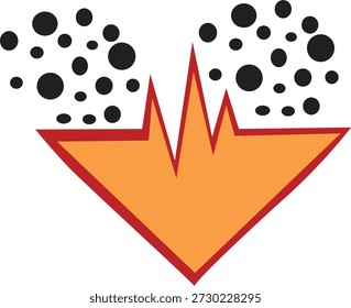 Symmetrische Design Farbe voll Vektor-Logo mit Zentrum abstrakte Kunst kreative schöne saubere Bild. 