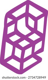 Symmetric design colour full vector logo with centre abstract art creative beautiful clean image. 